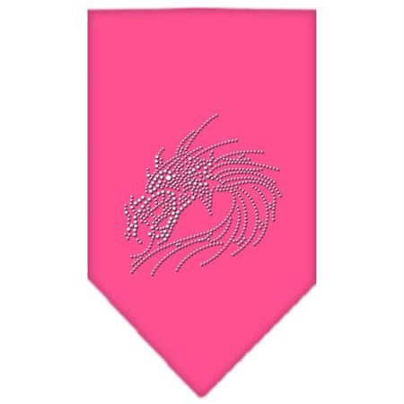 UNCONDITIONAL LOVE Dragon Rhinestone Bandana Bright Pink Small UN759705